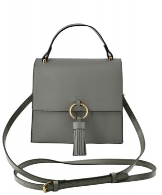 Fashion Ring Tassel Flap Crossbody Satchel Bag PB704 GRAY